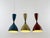 Blue Vintage Diabolo Pendant Lamps by Svend Middelboe for Nordisk Solar, 1950s, Set of 3 For Sale - Image 8 of 18