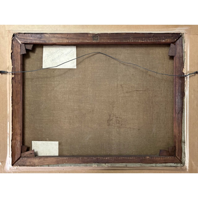 Antique White "Still Life With Apples" by Karl Dillinger(German,1882-1941) C.1915 For Sale - Image 8 of 10