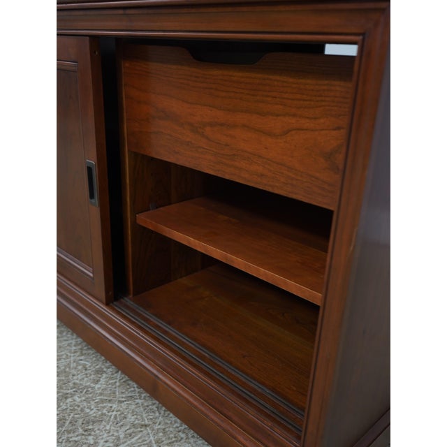 Brown Stickley 21st Century Cherry Media Console For Sale - Image 8 of 18