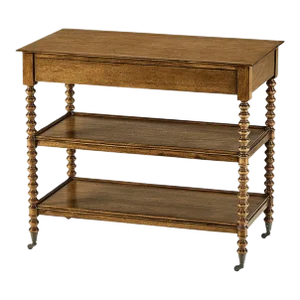 English Style Fruitwood End Table