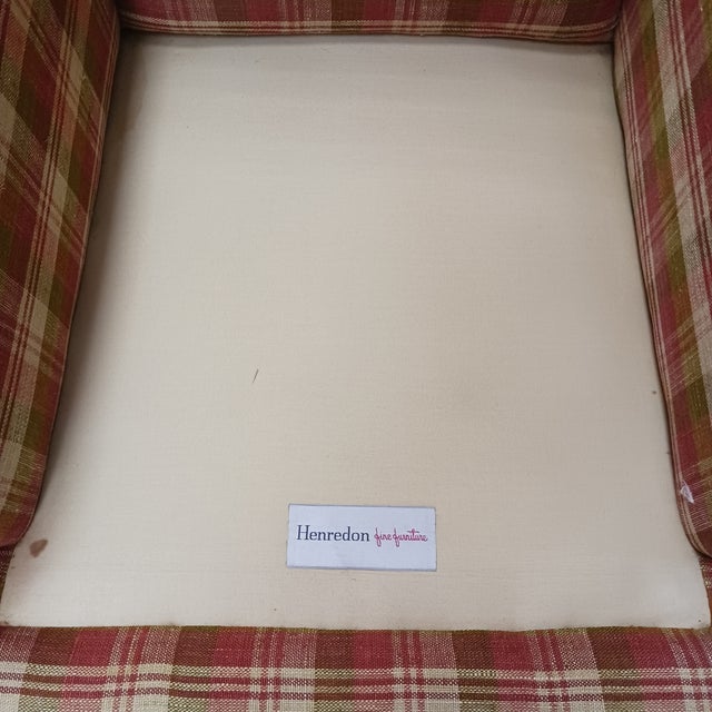 1961 Mid-Century Henredon Plaid Lounge Chair - Project Piece For Sale - Image 9 of 13