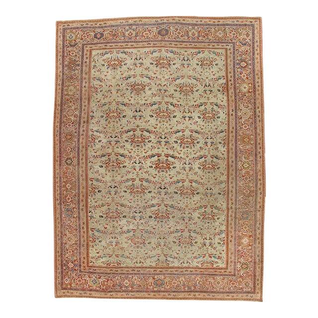 Antique Persian Sultanabad Carpet For Sale