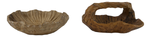 Anthroposophical Hand-Carved Wood Bowls, 1960s, Set of 2