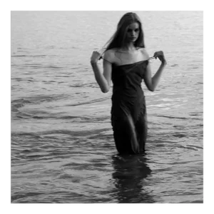 Sal Owen "Untitled (Malibu)" Bw Print From Polaroid Image
