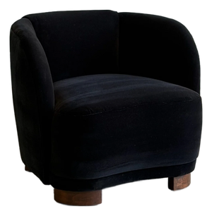 Vintage Art Deco Barrel Chair- Single