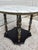 Vintage 1940's marble top side table with metal legs and cut crystal diamond detail. Elegant for any room, it would be...