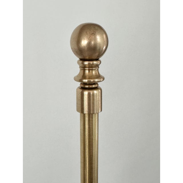 Traditional Single Ralph Lauren Extra Large Oxblood Red Ceramic Lamp With Brass Fittings. For Sale - Image 3 of 17