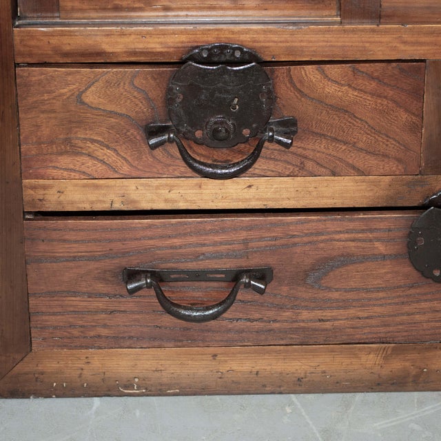 Antique Japanese Choba Tansu / Merchant Chest For Sale - Image 9 of 12