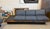 Blue 1960s Adrian Pearsall Sectional Sofa with Slate Ends Reupholstered in Wool Gray Flannel For Sale - Image 8 of 12