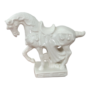 Late 20th Century Tang Dynasty Style Horse With Greek Key Motif