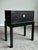 Late 20th Century Pair of John-Richard Ebonized Storage End Tables With Brass Hardware For Sale In Charlotte - Image 6 of 11