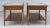 Pair of Lane Perception Weave Design and Travertine Side Table Nightstands For Sale - Image 9 of 13