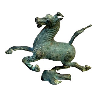 Chinese Bronze Flying Horse Figurine For Sale