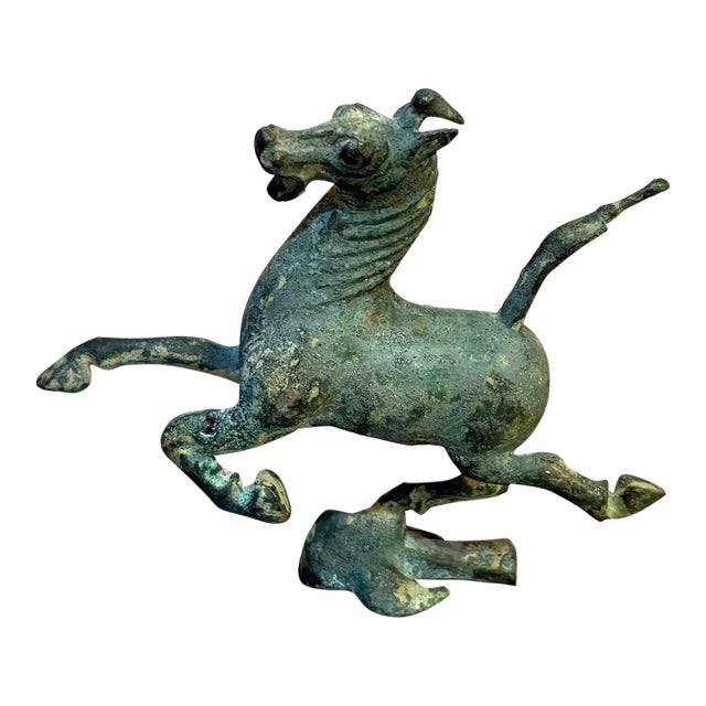Chinese Bronze Flying Horse Figurine For Sale