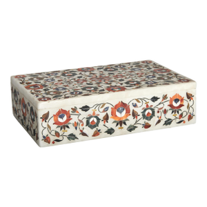 Vintage Italian Pietra Dura Marble Box