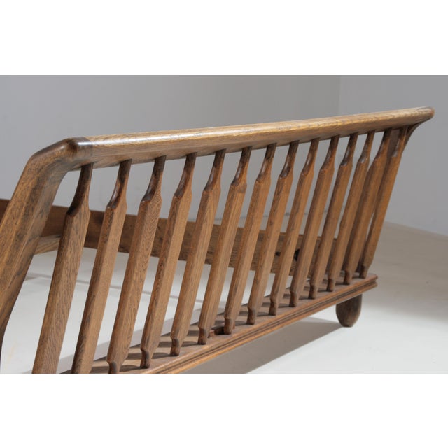 Bed Frame in Oak by Guillerme et Chambron for Votre Maison, 1970s For Sale - Image 6 of 12