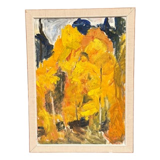 KJ Steinlöf, Trees, 1973, Oil on Canvas, Framed For Sale