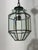 Octagonal Chandelier Lantern in Brass and Beveled Glass in the style of Adolf Loos, 1960 For Sale - Image 9 of 13