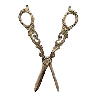 Antique Hampton Utilities (Birmingham) Ltd Grapevine Pattern Scissors For Sale