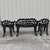 Victorian Vintage Mid-Century Victorian Revival Cast Iron Grapevine Garden Suite - 3 Pieces For Sale - Image 3 of 11