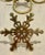 Figurative Vintage Holiday Brass Snowflake Napkin Rings - Set of 8 For Sale - Image 3 of 5