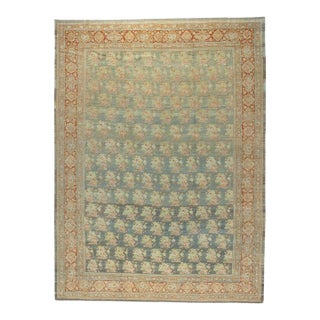 Antique Zabihi Collection Persian Bidjar Floral Rug - 12'5" x 16'7" For Sale