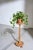 Brown Scandinavian Pedestal Stand in Oak with Turned Column, 1950s For Sale - Image 8 of 9