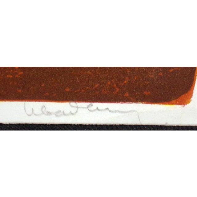 1967 "Nature Prays Without Words" Abstract Signed Lithograph by Lebadang For Sale - Image 4 of 5