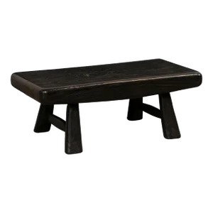 Ebonized Teak Coffee Table, Rectangular