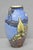 Antique Hand Painted Blue Nippon Porcelain Halloween Pattern Twin Handle Vase For Sale - Image 13 of 14