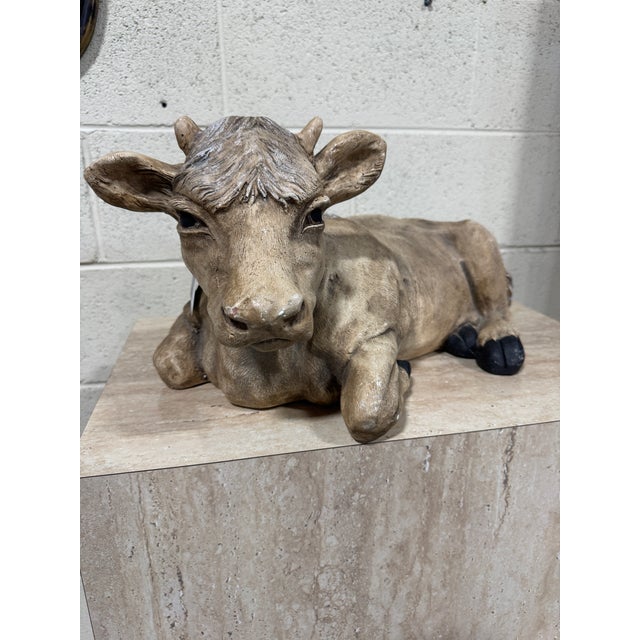 Super unusual and realistic. Heavy stone/resin mix with realistic texture. Great accent piece for a kitchen counter or shelf.