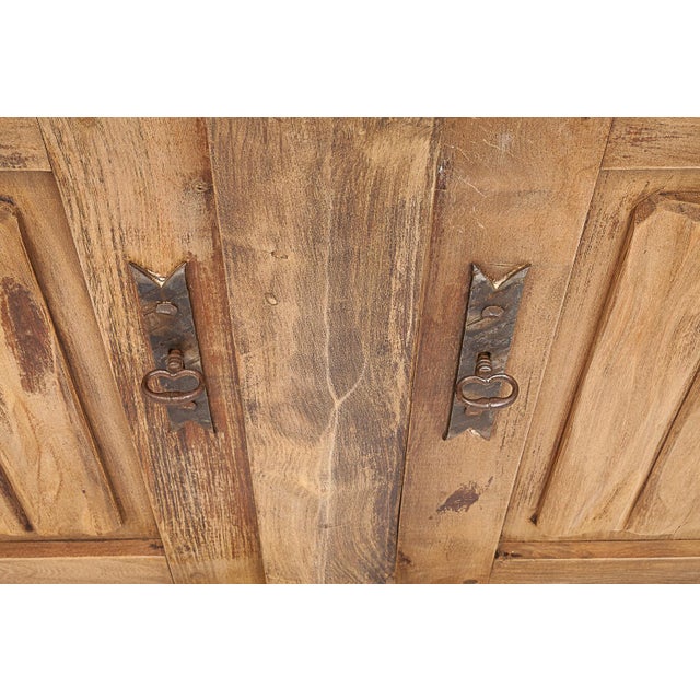 Brutalist Sideboard in Elm, 1960s For Sale - Image 9 of 11