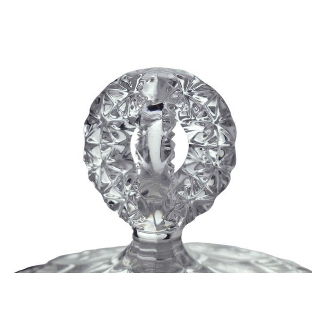 Traditional Mid 20th Century Hofbauer the Byrdes Collection Domed Lid Cheese or Butter Crystal Dish For Sale - Image 3 of 8