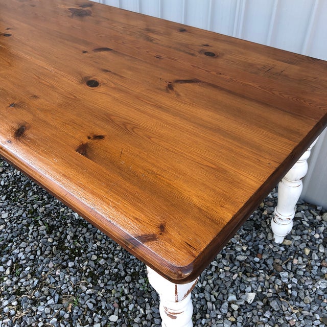 Country Style Pottery Barn Farm Table Chairish