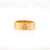 Metal Fine Jewelry 14k Solid Yellow Gold Screw Engraved Love Band Ring Size 7 For Sale - Image 7 of 8