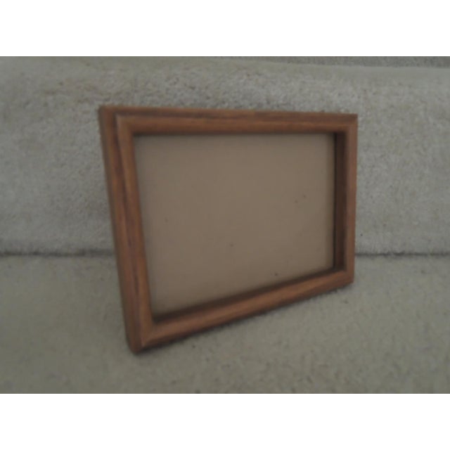Oak Wood Frames 4 Large 6 Small Picture Photo Art Frames With Plexiglass Lot of 10 VTG 70s For Sale In Chicago - Image 6 of 9
