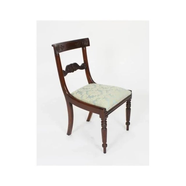 Antique Regency George III Pembroke Table and Chairs, 1800s, Set of 7 For Sale - Image 16 of 18