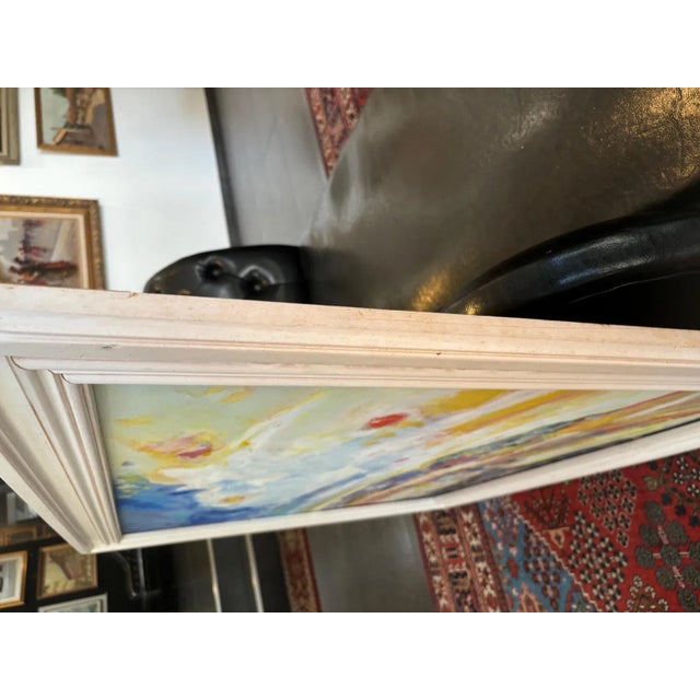 Jean Krillé, Landscape No. 92, Oil on Wood, 1980s For Sale - Image 8 of 10