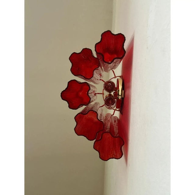 Mid-Century Modern Glass Wall Sconces by Simoeng for Simoeng, Set of 2 For Sale - Image 3 of 11