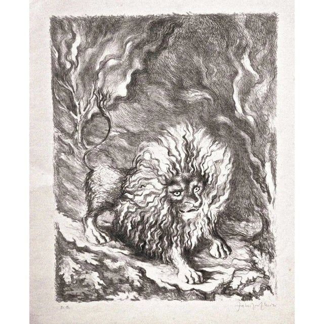 Leone - Original Lithograph by Fabrizio Clerici - 1941 1941 For Sale