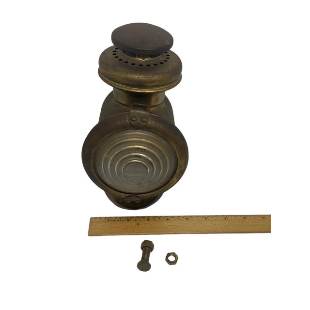 1914 Ford E & J No.3-414 Brass Kerosene Cowl Light For Sale - Image 11 of 13