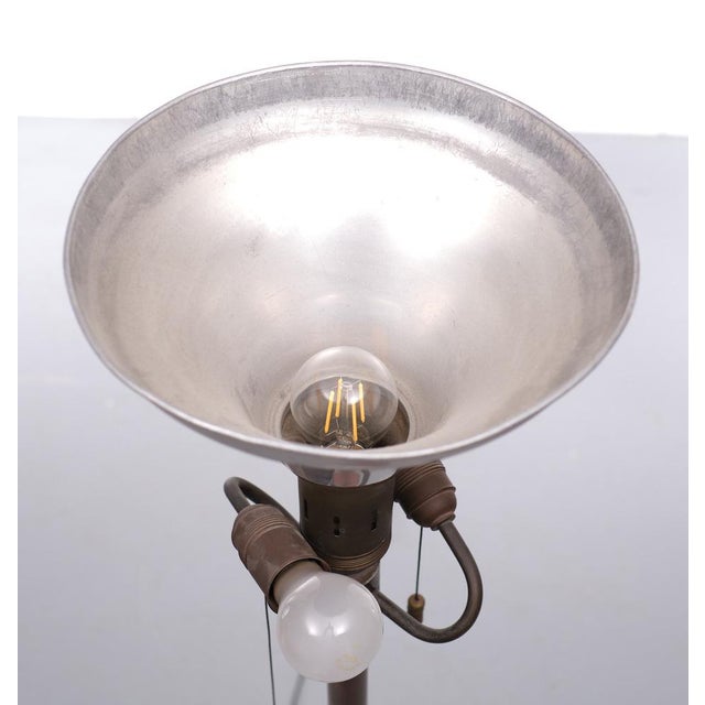 Art Deco Brass Floor Lamp, France, 1965 For Sale - Image 9 of 15