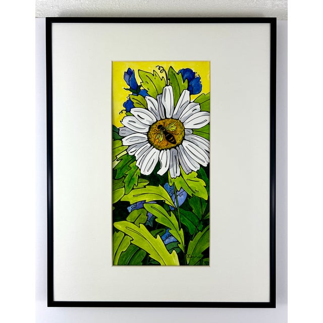 2020s Original Watercolor Painting Framed For Sale - Image 5 of 5