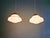 Art Deco Pendant Lights in White Opaline Glass, 1930s, Set of 2 For Sale - Image 4 of 10