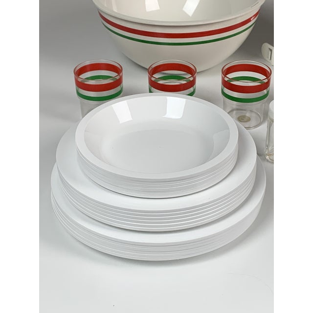 Italian Picnic Set by Carlo Viglino for Guzzini, 1960s, Set of 28 For Sale - Image 9 of 14
