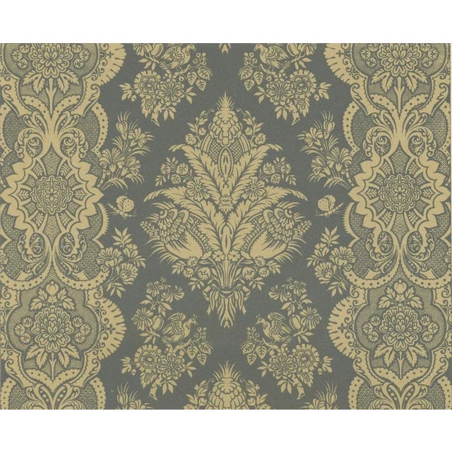 After Racinet, French Wallpaper and Textile Patterns with Damask and Scroll Motifs, 1869, Lithograph For Sale - Image 3 of 11
