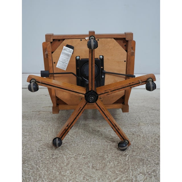 Stickley Arts & Crafts Mission Oak Office Chair For Sale - Image 16 of 18