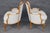 French 1960's Pair Louis XV Style Upholstered Bergere Chairs For Sale - Image 3 of 5