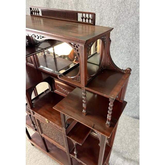 Circa 1885 Mahogany Display Stand Étagère For Sale In Raleigh - Image 6 of 14