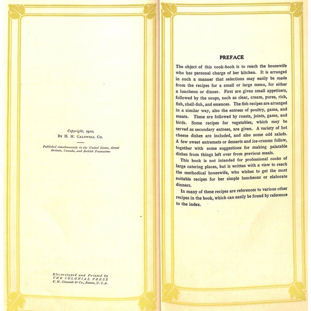 White "Louis' Every Woman's Cook Book" 1910 Muckensturm, Louis For Sale - Image 8 of 10